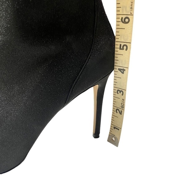 Jewel Badgley Mischka Heeled Bootie, Black Metallic. - Picture 7 of 12